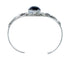 Sterling Silver Onyx Native American Leaf Cuff Bracelet JX130605